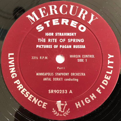 Igor Stravinsky, Antal Dorati, Minneapolis Symphony Orchestra : Le Sacre Du Printemps (LP, Album)
