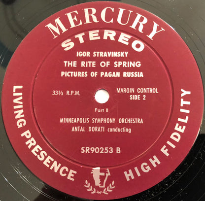 Igor Stravinsky, Antal Dorati, Minneapolis Symphony Orchestra : Le Sacre Du Printemps (LP, Album)