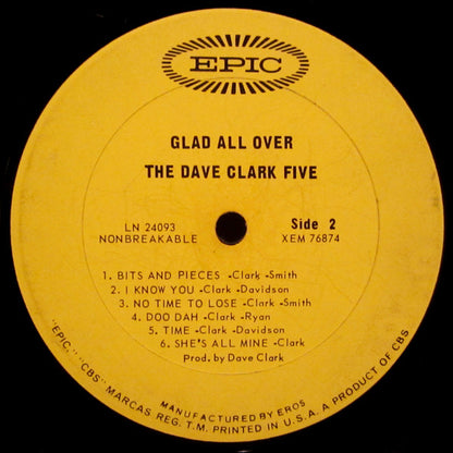 The Dave Clark Five : Glad All Over (LP, Album, Mono, Pit)