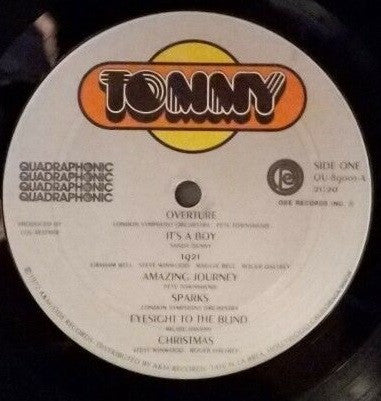 The London Symphony Orchestra : Tommy (2xLP, Album, Quad, Box)