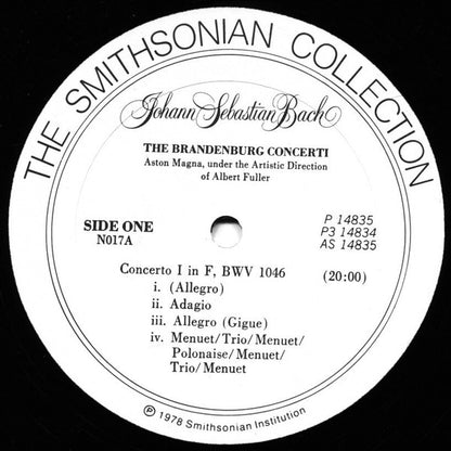 Aston Magna, Johann Sebastian Bach : The Six Brandenburg Concerti (3xLP + Box)