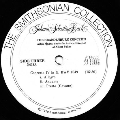 Aston Magna, Johann Sebastian Bach : The Six Brandenburg Concerti (3xLP + Box)