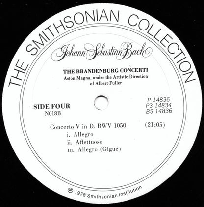 Aston Magna, Johann Sebastian Bach : The Six Brandenburg Concerti (3xLP + Box)