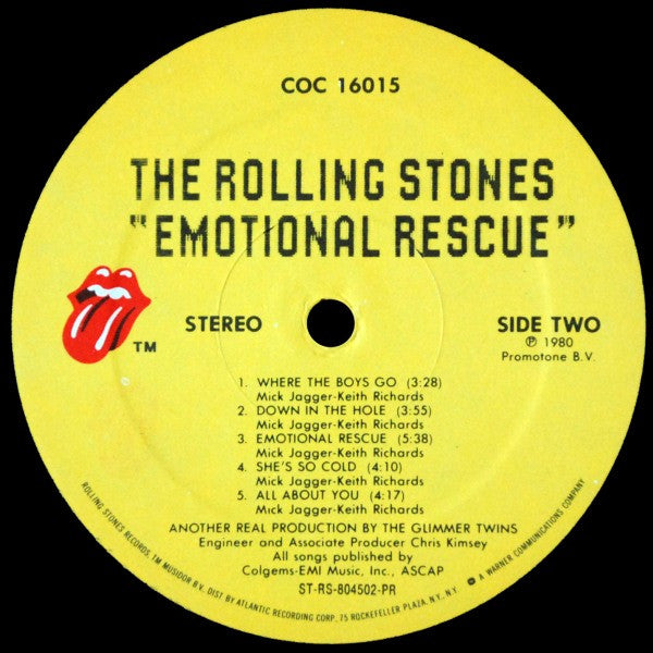 The Rolling Stones : Emotional Rescue (LP, Album, Pre)