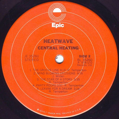 Heatwave : Central Heating (LP, Album, San)