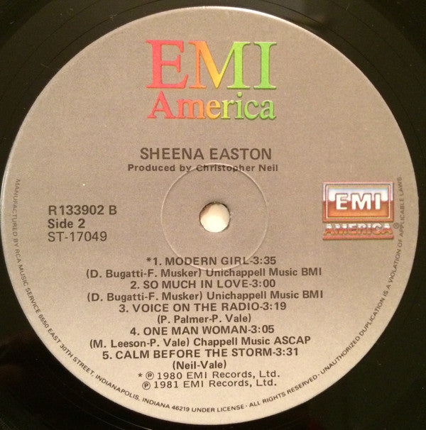 Sheena Easton : Sheena Easton (LP, Album, Club)