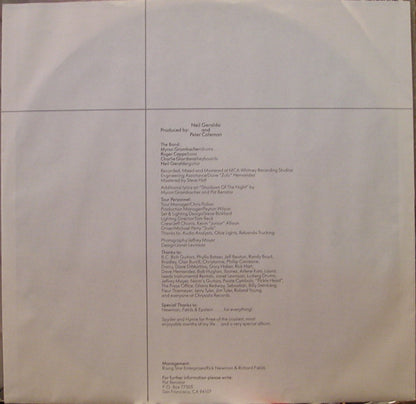 Pat Benatar : Get Nervous (LP, Album, Whi)