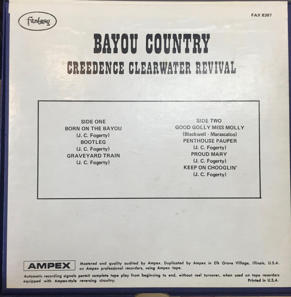 Creedence Clearwater Revival : Bayou Country (Reel, 4tr Stereo, 7" Reel, Album)