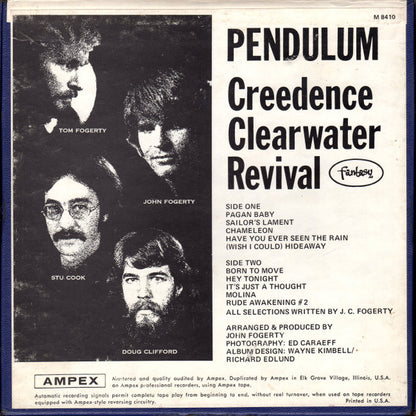 Creedence Clearwater Revival : Pendulum (Reel, 4tr Stereo, 7" Reel, Album)