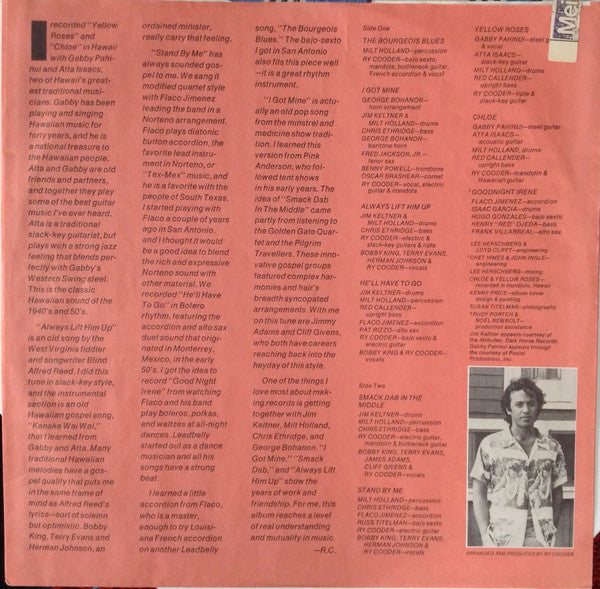 Ry Cooder : Chicken Skin Music (LP, Album, Win)