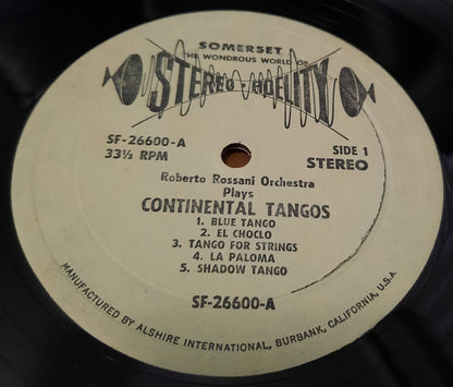 Roberto Rossani And His Orchestra : Continental Tango (LP, Album)