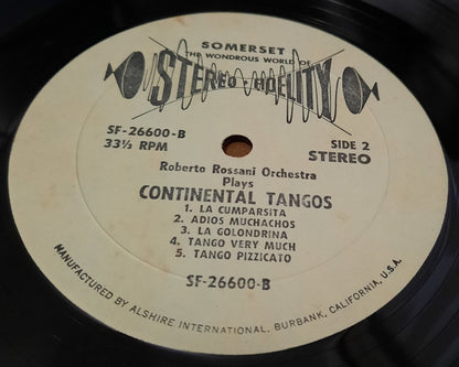 Roberto Rossani And His Orchestra : Continental Tango (LP, Album)