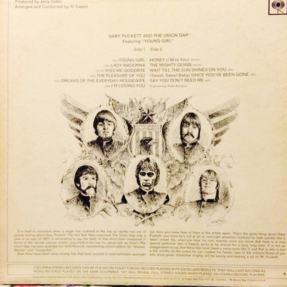 Gary Puckett & The Union Gap : Gary Puckett And The Union Gap Featuring "Young Girl" (LP, Album, Ter)