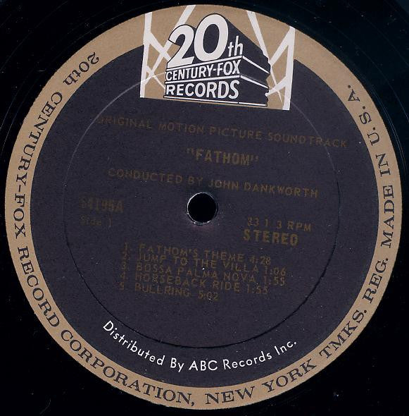 John Dankworth : Fathom (Original Motion Picture Soundtrack Album) (LP, Album)