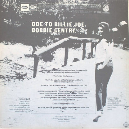 Bobbie Gentry : Ode To Billie Joe (LP, Album, Jac)