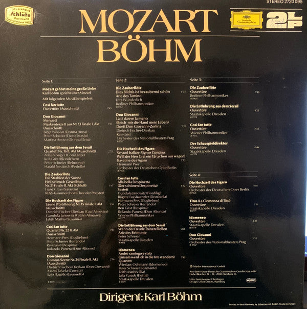 Wolfgang Amadeus Mozart · Karl Böhm : Ouvertüren, Arien Und Szenen (2xLP, Comp, Ltd, S/Edition)