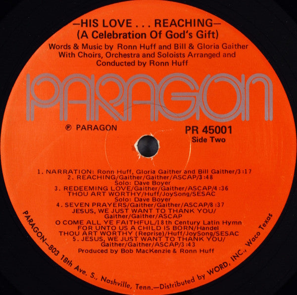 Ronn Huff : His Love... Reaching (LP, Album)