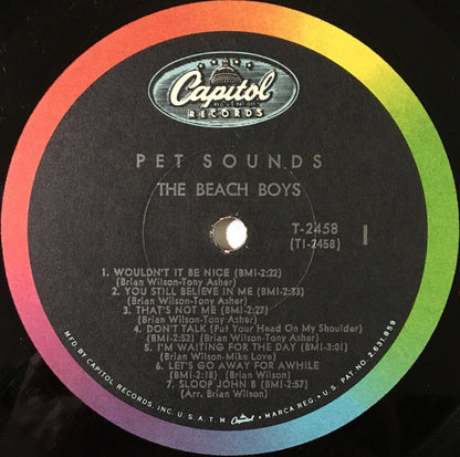 The Beach Boys : Pet Sounds (LP, Album, Mono, Scr)