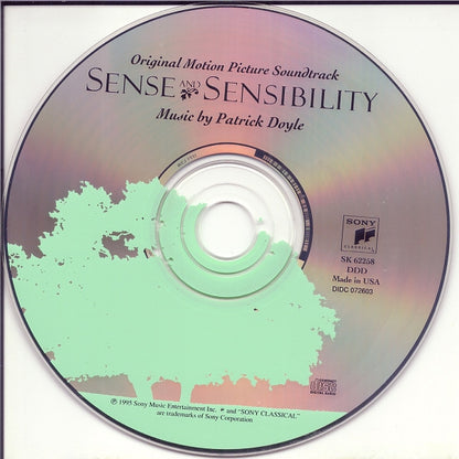 Patrick Doyle : Sense And Sensibility (Original Motion Picture Soundtrack) (CD, Album)