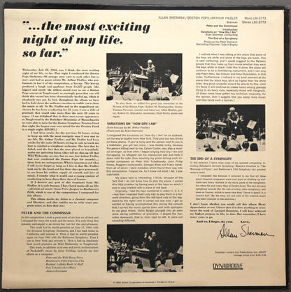 Allan Sherman, Arthur Fiedler Conducting The Boston Pops Orchestra : Peter And The Commissar (LP, Mono, Roc)