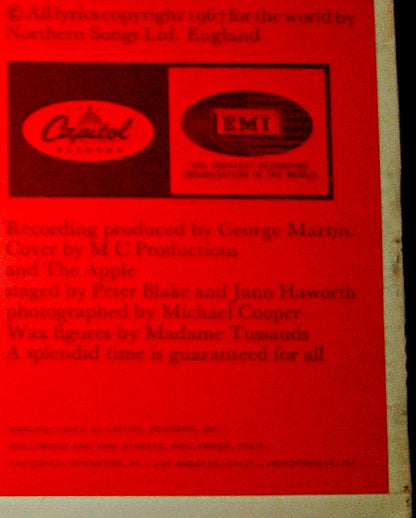 The Beatles : Sgt. Pepper's Lonely Hearts Club Band (LP, Album, RE, Gre)