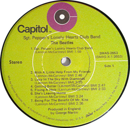 The Beatles : Sgt. Pepper's Lonely Hearts Club Band (LP, Album, RE, Gre)