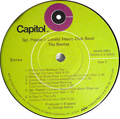 The Beatles : Sgt. Pepper's Lonely Hearts Club Band (LP, Album, RE, Gre)