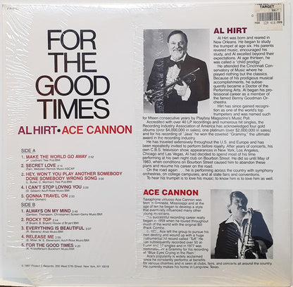 Ace Cannon, Al Hirt : For The Good Times (LP, Album, Dig)