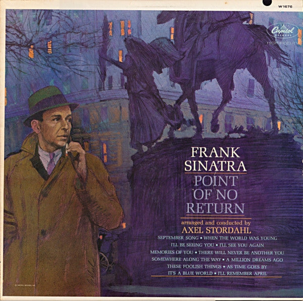 Frank Sinatra : Point Of No Return (LP, Album, Mono, Scr)