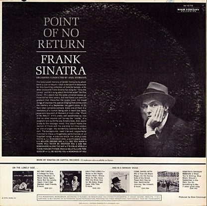 Frank Sinatra : Point Of No Return (LP, Album, Mono, Scr)