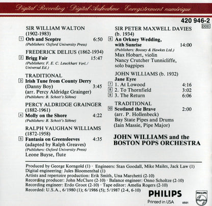 John Williams (4), The Boston Pops Orchestra : Pops Britannia (CD, Album)