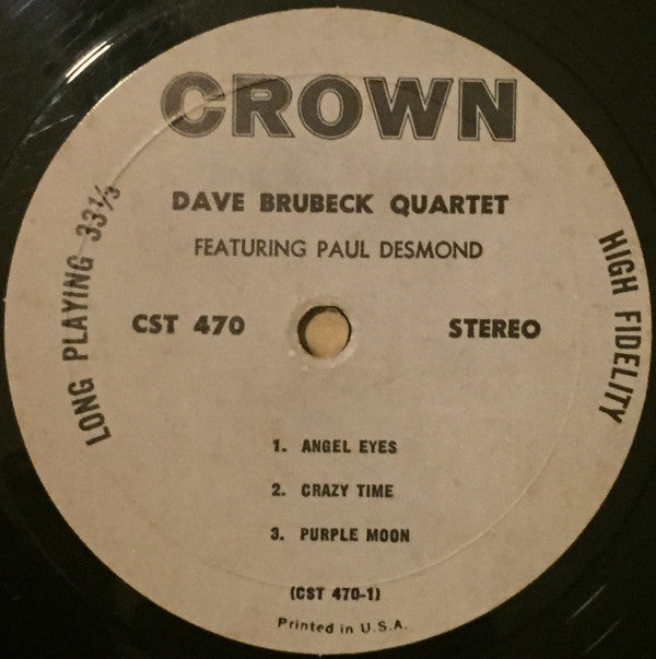 The Dave Brubeck Quartet Featuring Paul Desmond / The George Nielsen Quartet : Angel Eyes (LP)