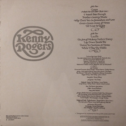 Kenny Rogers : Kenny Rogers (LP, Album, Club, RE, Ind)