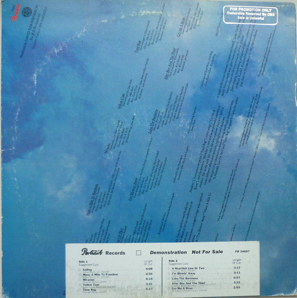 Joan Baez : Blowin' Away (LP, Album, Promo)