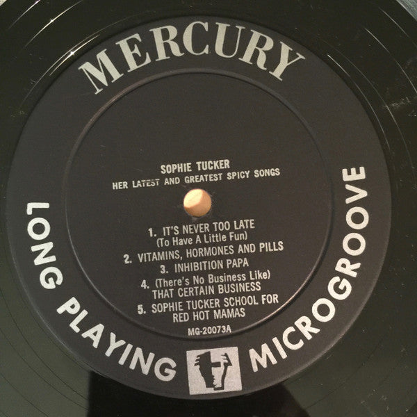 Sophie Tucker : Her Latest And Greatest Spicy Songs (LP, Mono, Ind)