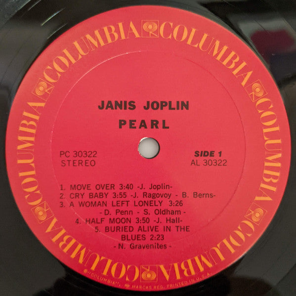 Janis Joplin : Pearl (LP, Album, RE)