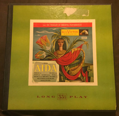 Giuseppe Verdi  /  Beniamino Gigli, Gino Bechi, Maria Caniglia, Ebe Stignani, Italo Tajo, Maria Huder, Tancredi Pasero, Adelio Zagonara, Tullio Serafin : Aida (4xLP)