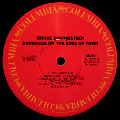 Bruce Springsteen : Darkness On The Edge Of Town (LP, Album, NAM)