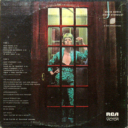 David Bowie : The Rise And Fall Of Ziggy Stardust And The Spiders From Mars (LP, Album, Ind)