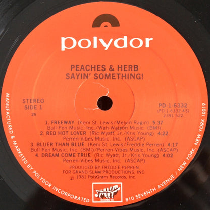 Peaches & Herb : Sayin' Something! (LP, Album)
