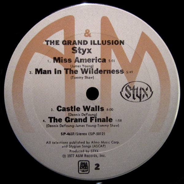Styx : The Grand Illusion (LP, Album, Club)