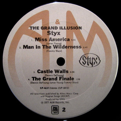 Styx : The Grand Illusion (LP, Album, Club)