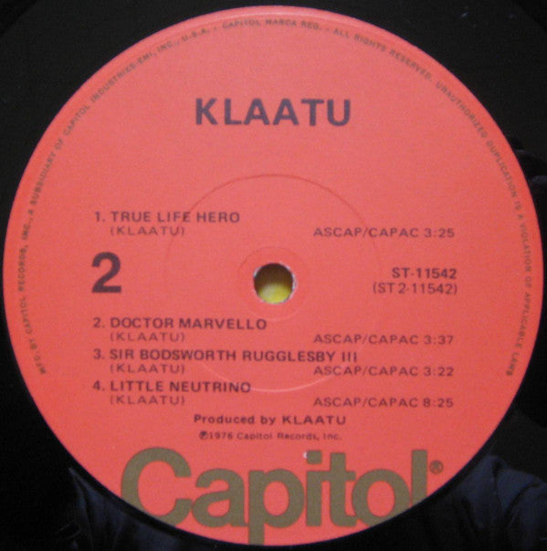 Klaatu : Klaatu (LP, Album, Los)