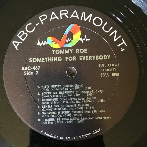Tommy Roe : Something For Everybody (LP, Album, Mono)