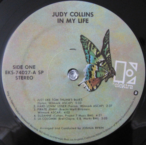 Judy Collins : In My Life (LP, Album, RE, SP )