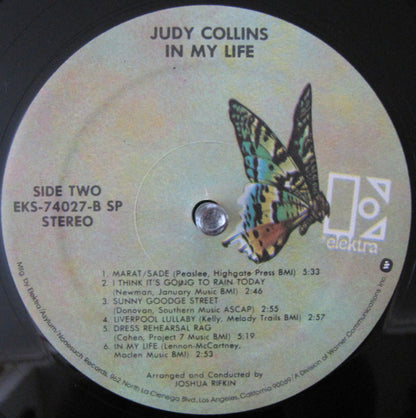 Judy Collins : In My Life (LP, Album, RE, SP )
