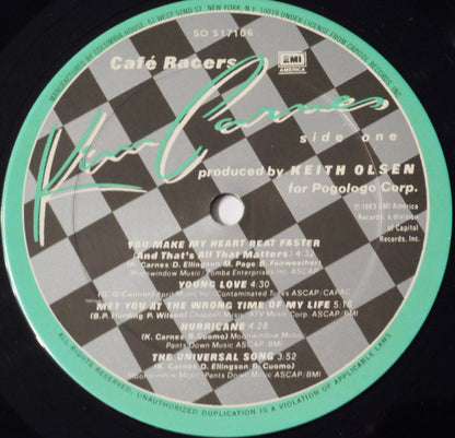 Kim Carnes : Café Racers (LP, Album, Club)