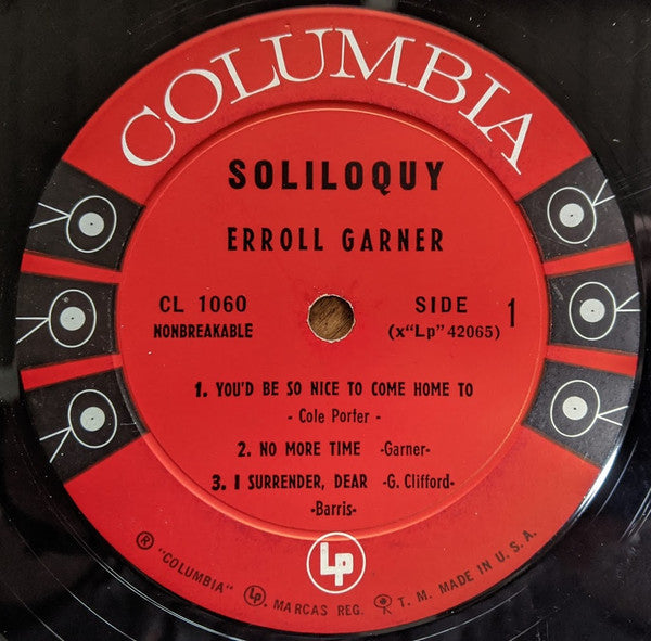Erroll Garner : Soliloquy (LP, Album, Mono)
