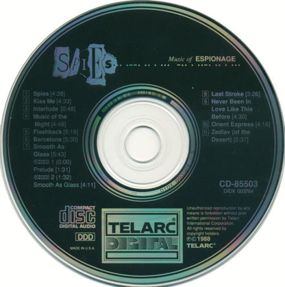 Spies (7) : Music of Espionage (CD, Album, RP)