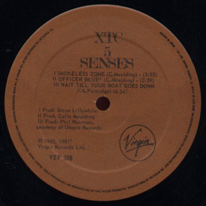 XTC : 5 Senses (12", EP)